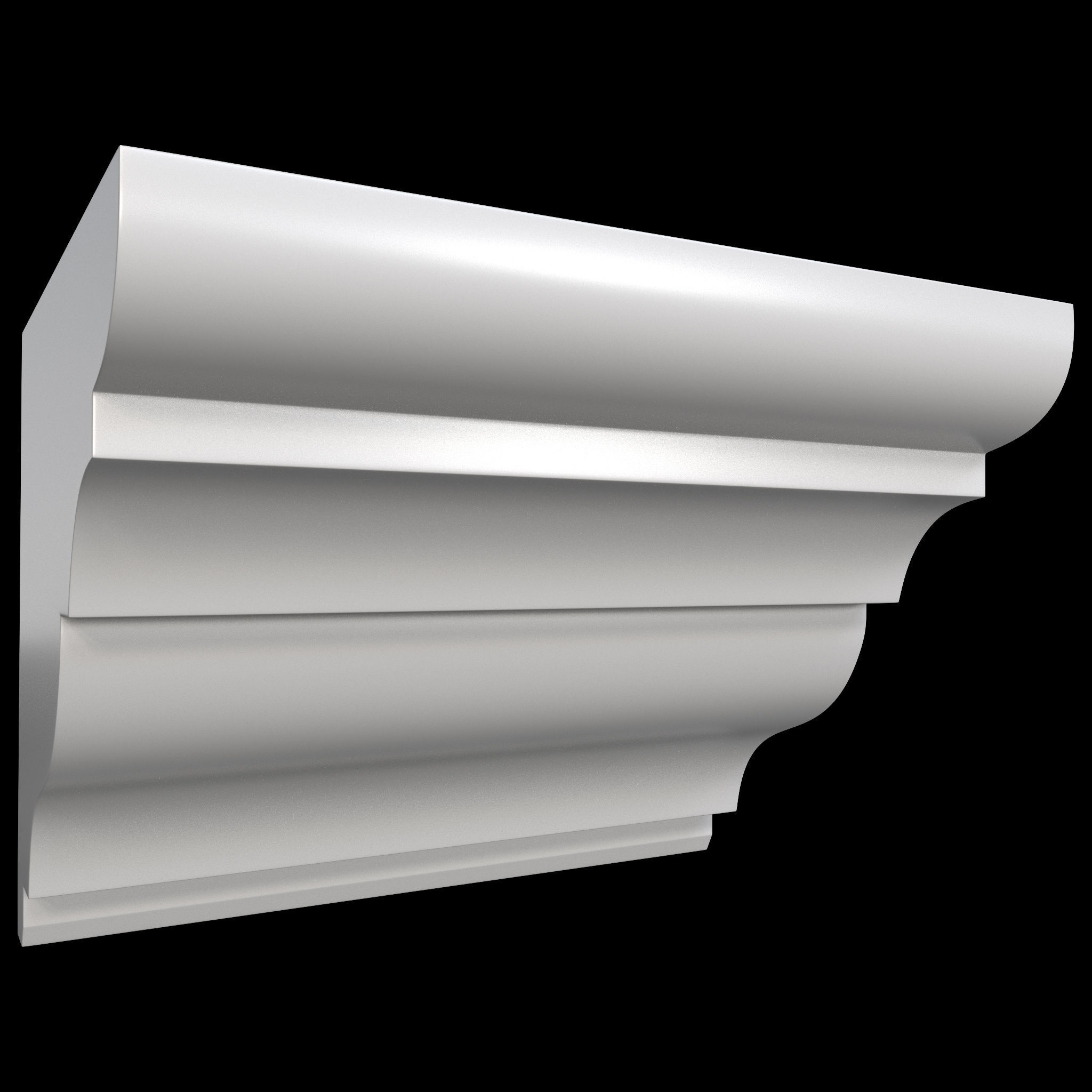 35 Cornice Base and High Mesh Vol 2 Low-poly 3D model_38