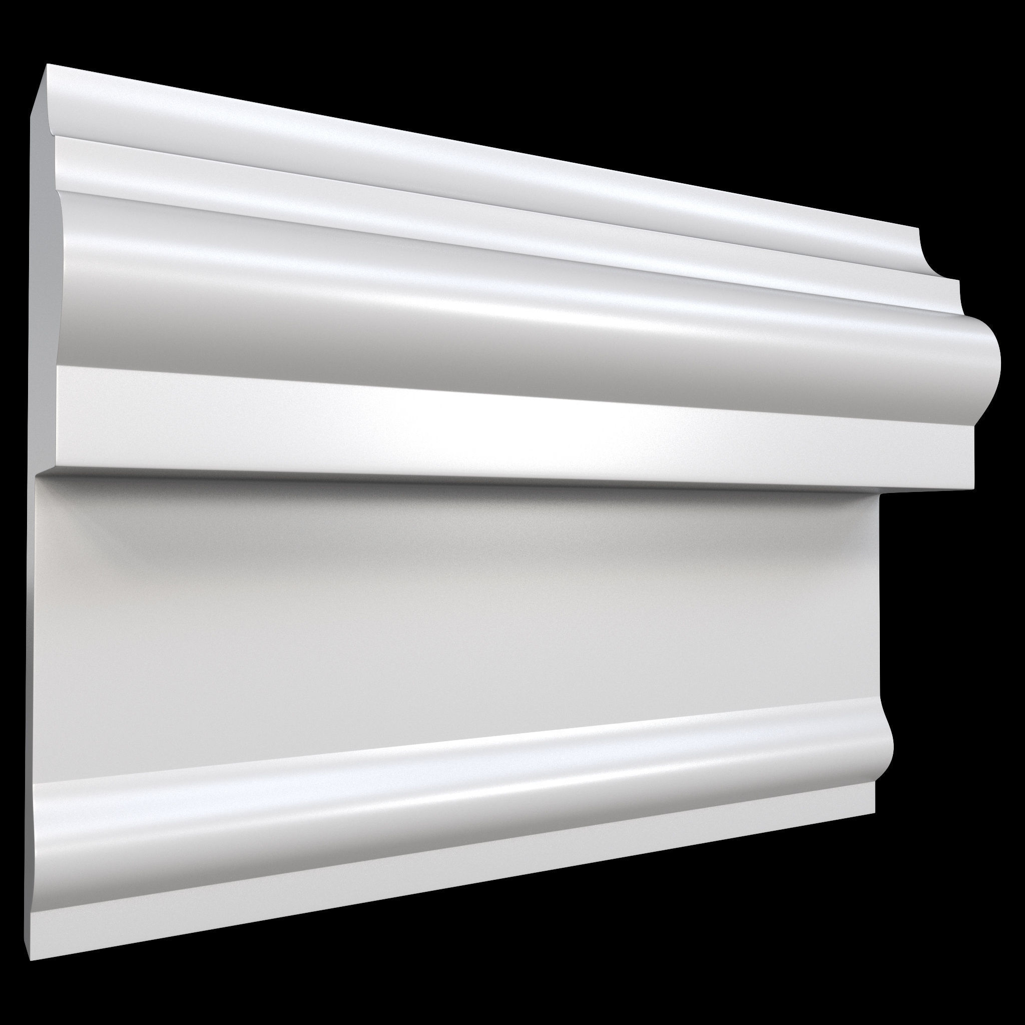 35 Cornice Base and High Mesh Vol 2 Low-poly 3D model_26