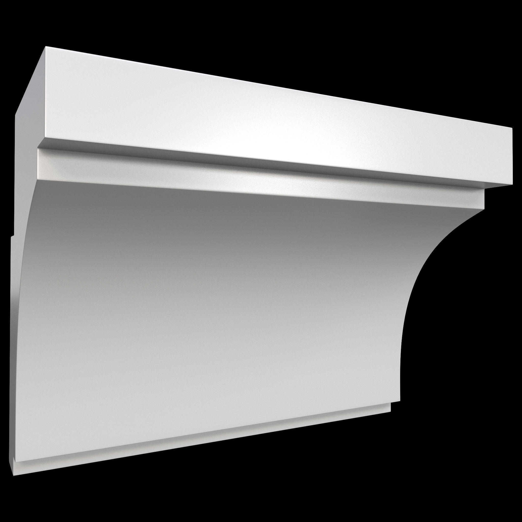 35 Cornice Base and High Mesh Vol 2 Low-poly 3D model_17