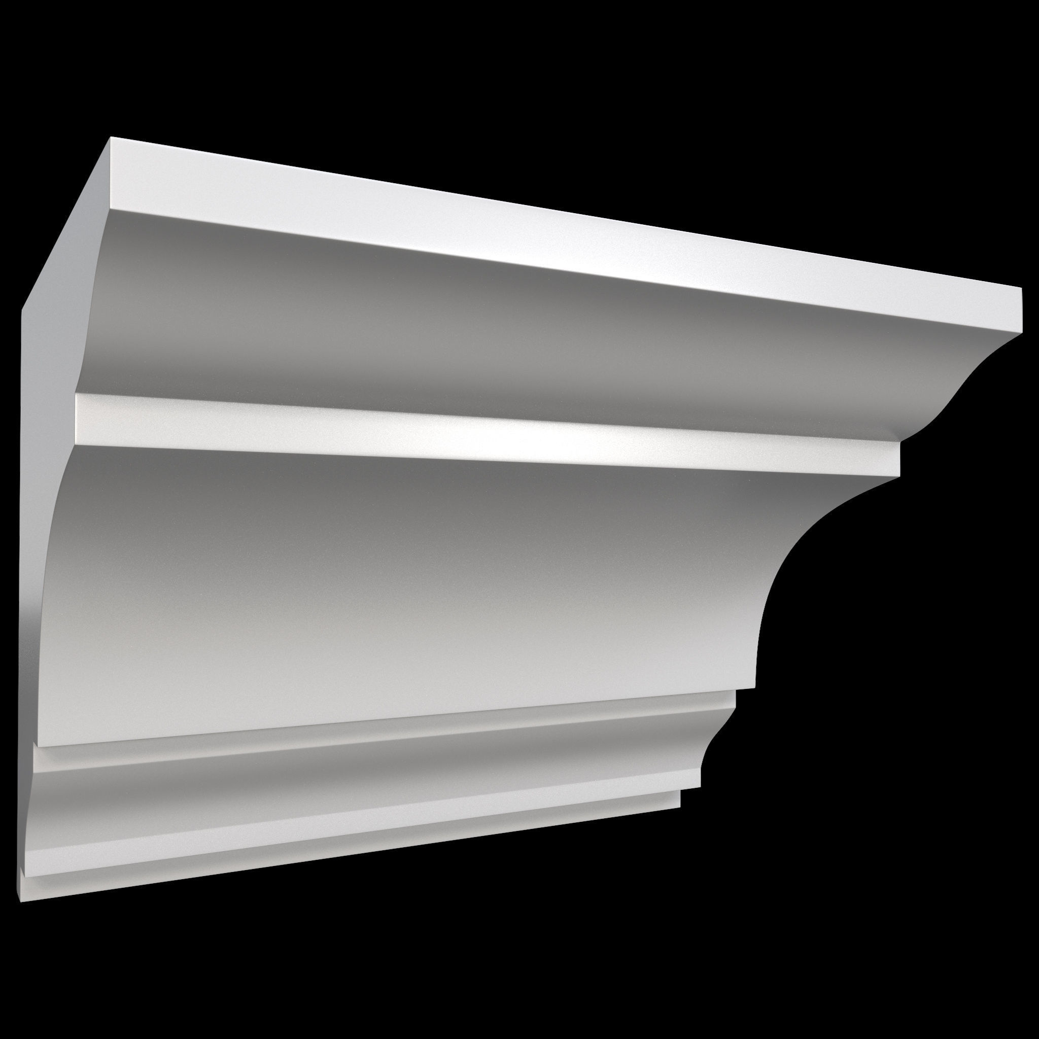 35 Cornice Base and High Mesh Vol 2 Low-poly 3D model_11