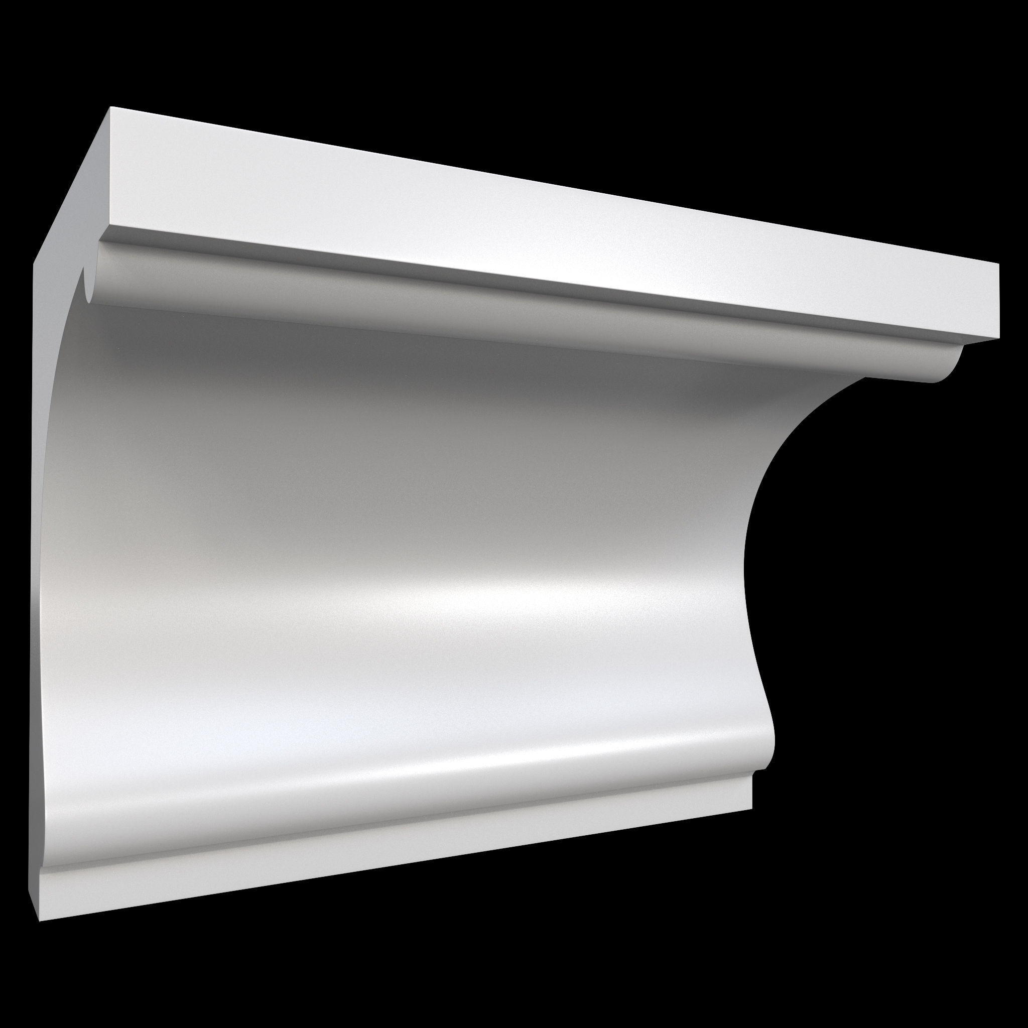 35 Cornice Base and High Mesh Vol 2 Low-poly 3D model_21