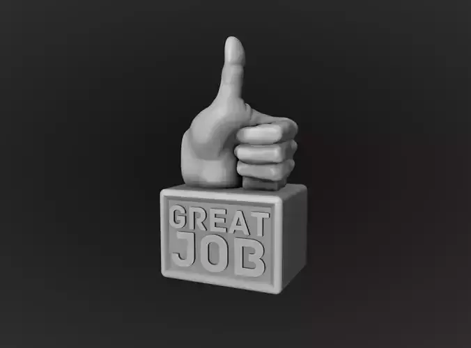 Thumbs Up Motivational Reminder 3D print model