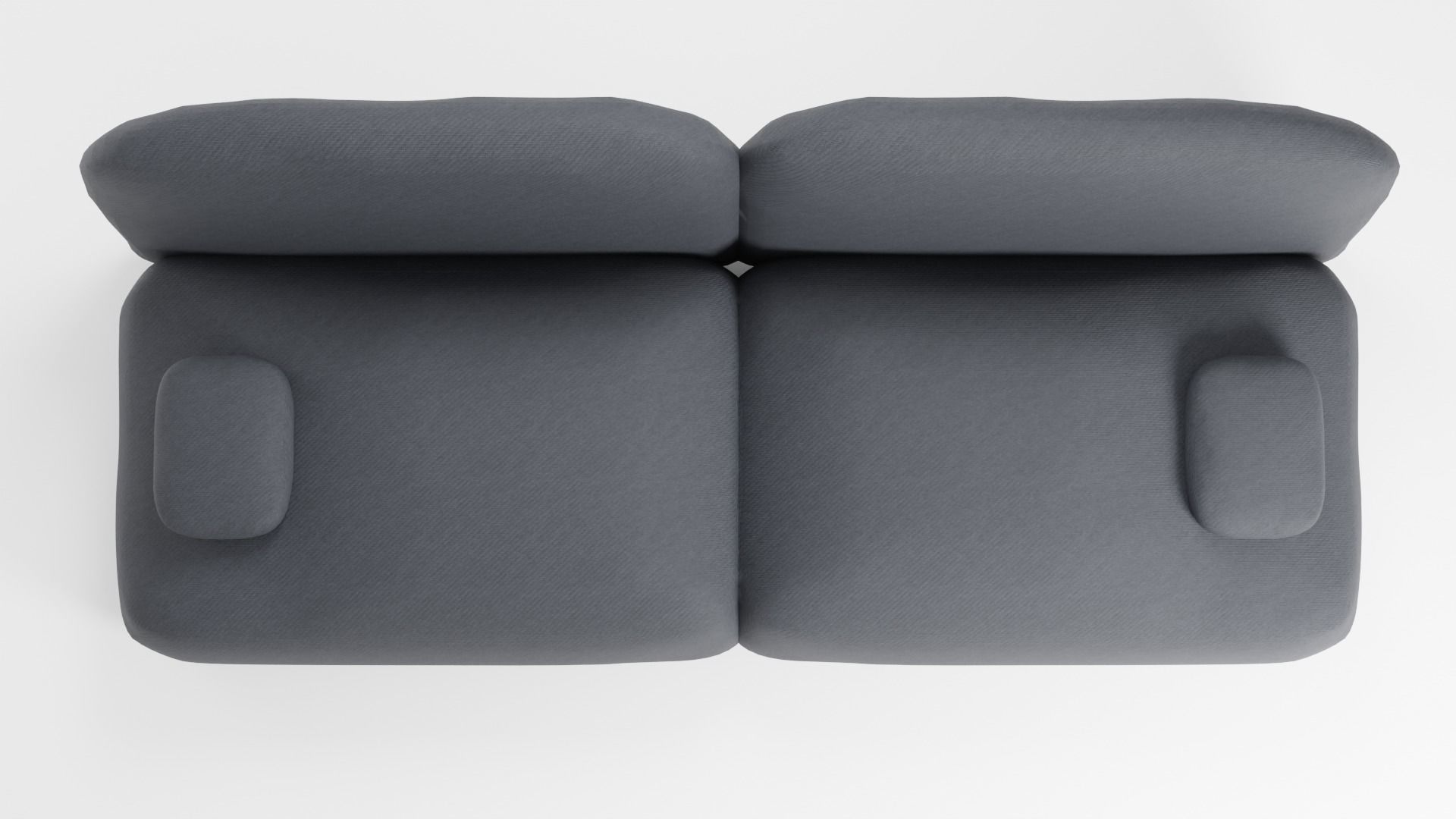 Soft sofa in dark colors upholstered in pleasant fabric 3D model_5