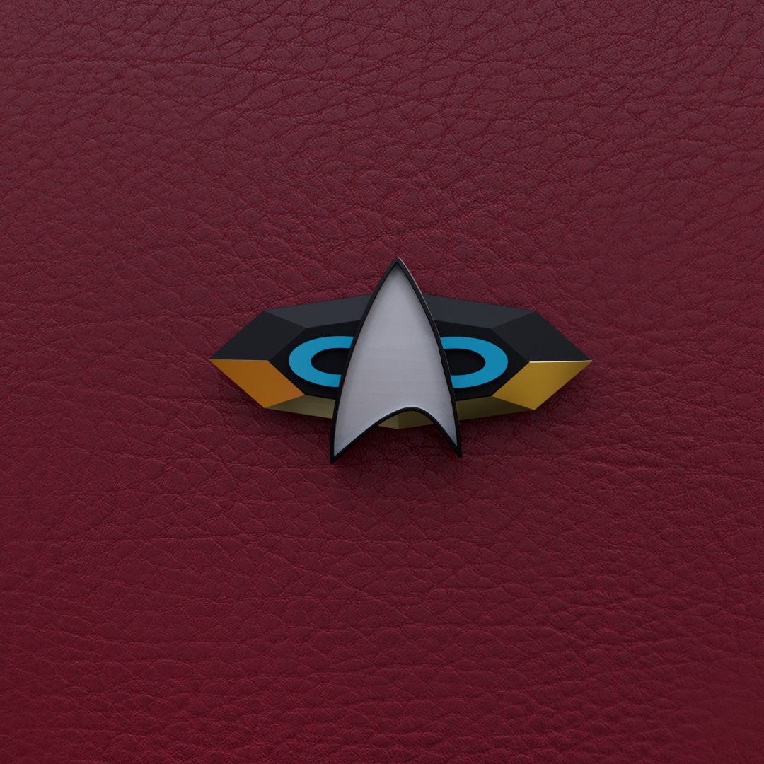 Star Trek Combadge 3D print model_2
