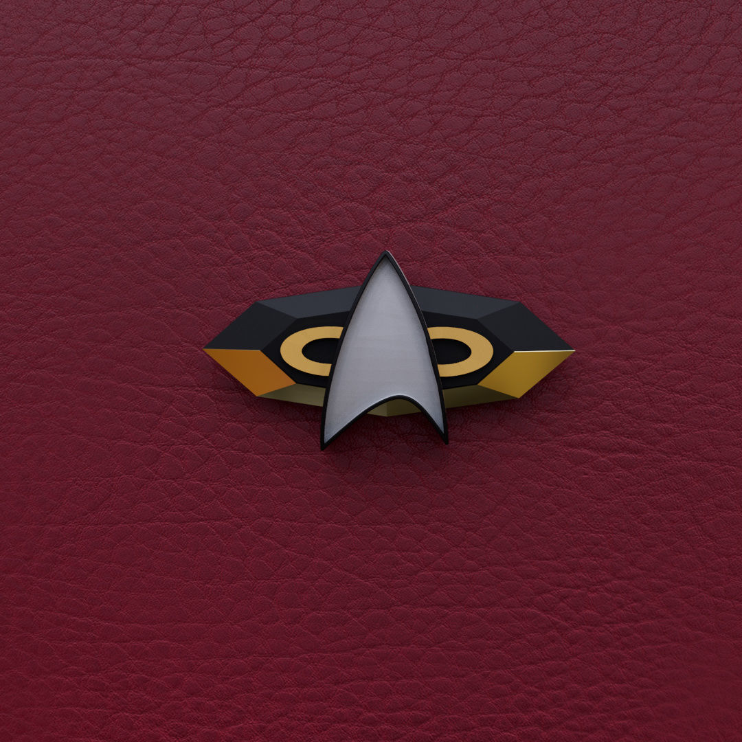 Star Trek Combadge 3D print model_3