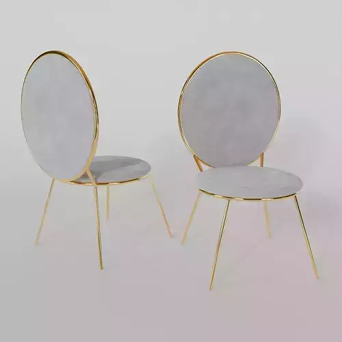 GOLD CLAM CHAIR