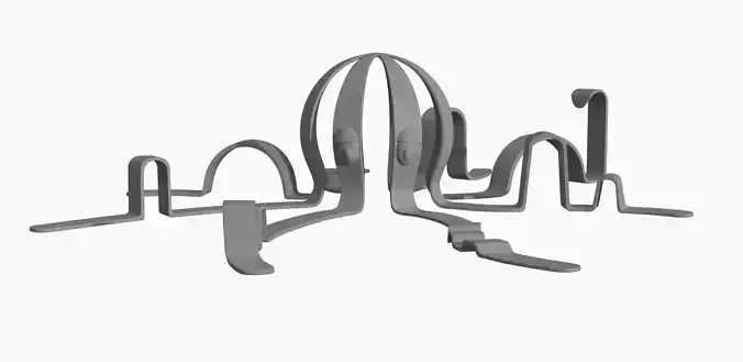 3D Printed Octopus Squid Installation Model