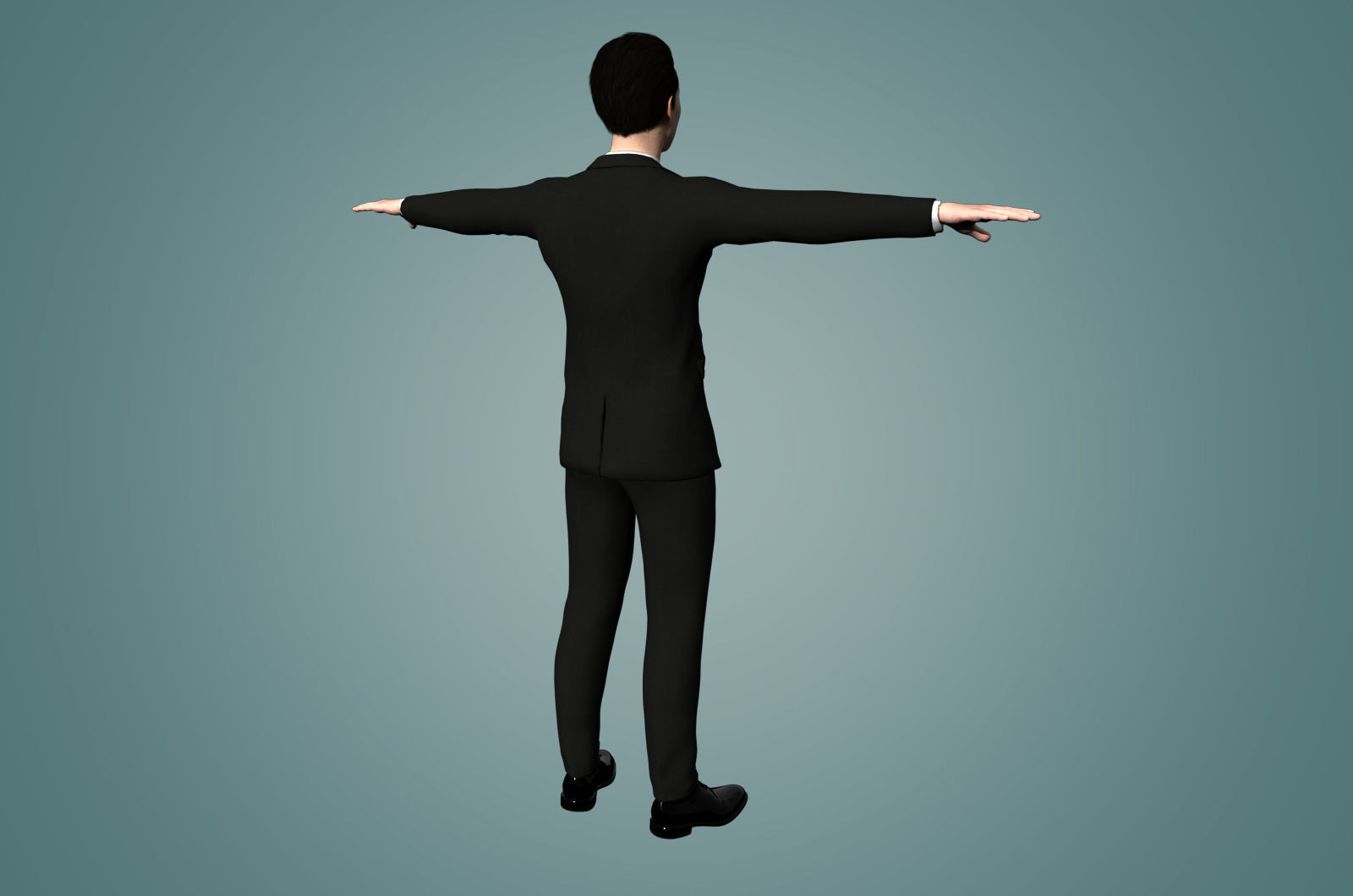 Realistic binding male staff Low-poly 3D model_16