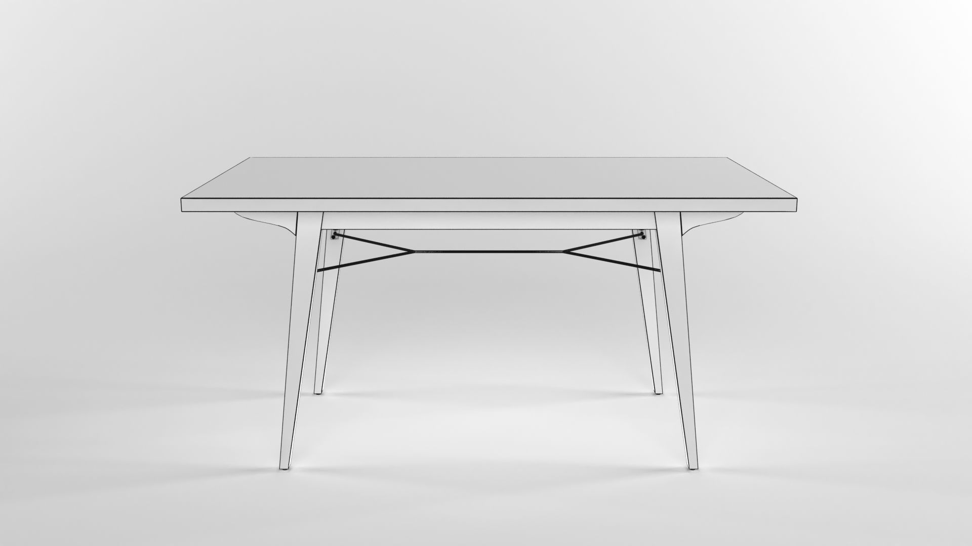 Miles Dining Table - Castlery 3D model_6