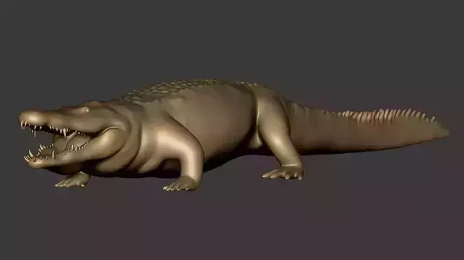 Crocodile 3DModel BaseMesh 3D model