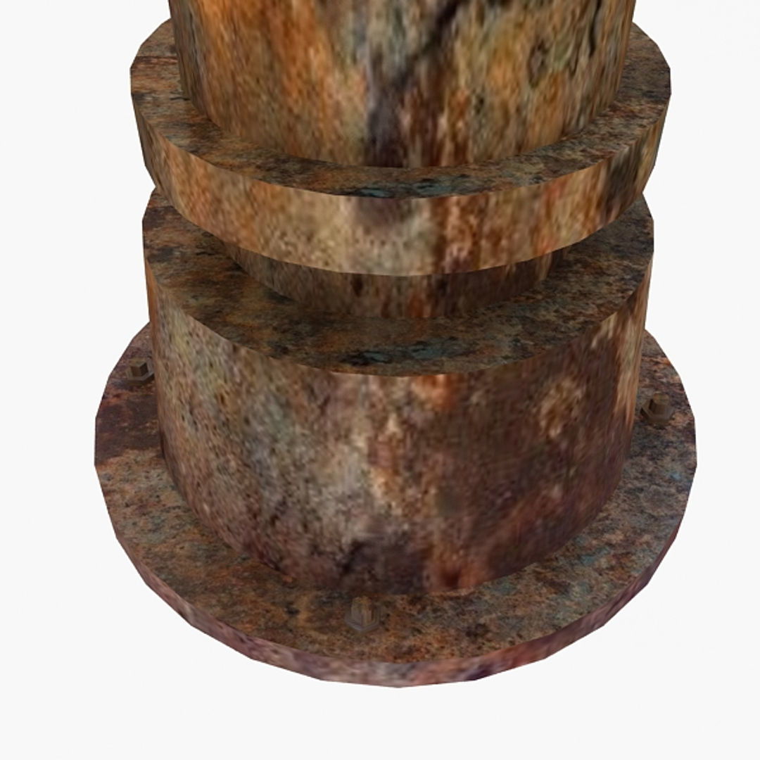 Old Water Hand Pump Low-poly 3D model_5