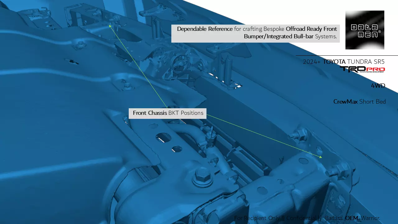 2024 2025 TOYOTA Tundra TRD Pro 3D Scan Front Chassis Mounts 3D model_19