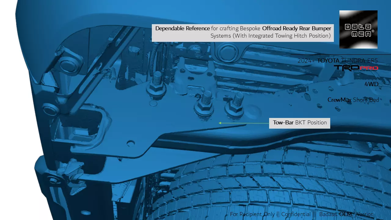 2024 2025 TOYOTA Tundra TRD Pro 3D Scan Front Chassis Mounts 3D model_17