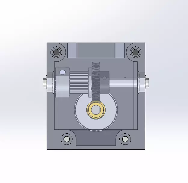 worm gear for nema 17 or stepper motor 42mm 3D print model_0