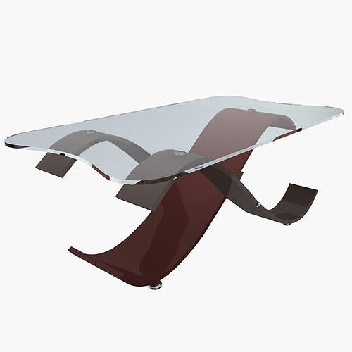 Office Table Low-poly 3D model