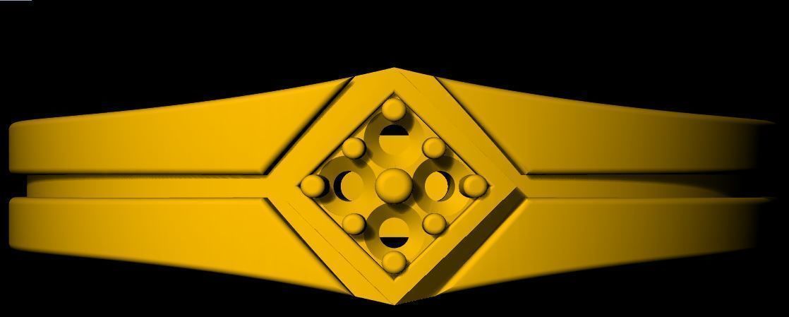 men ring 3dm file 3D print model_1