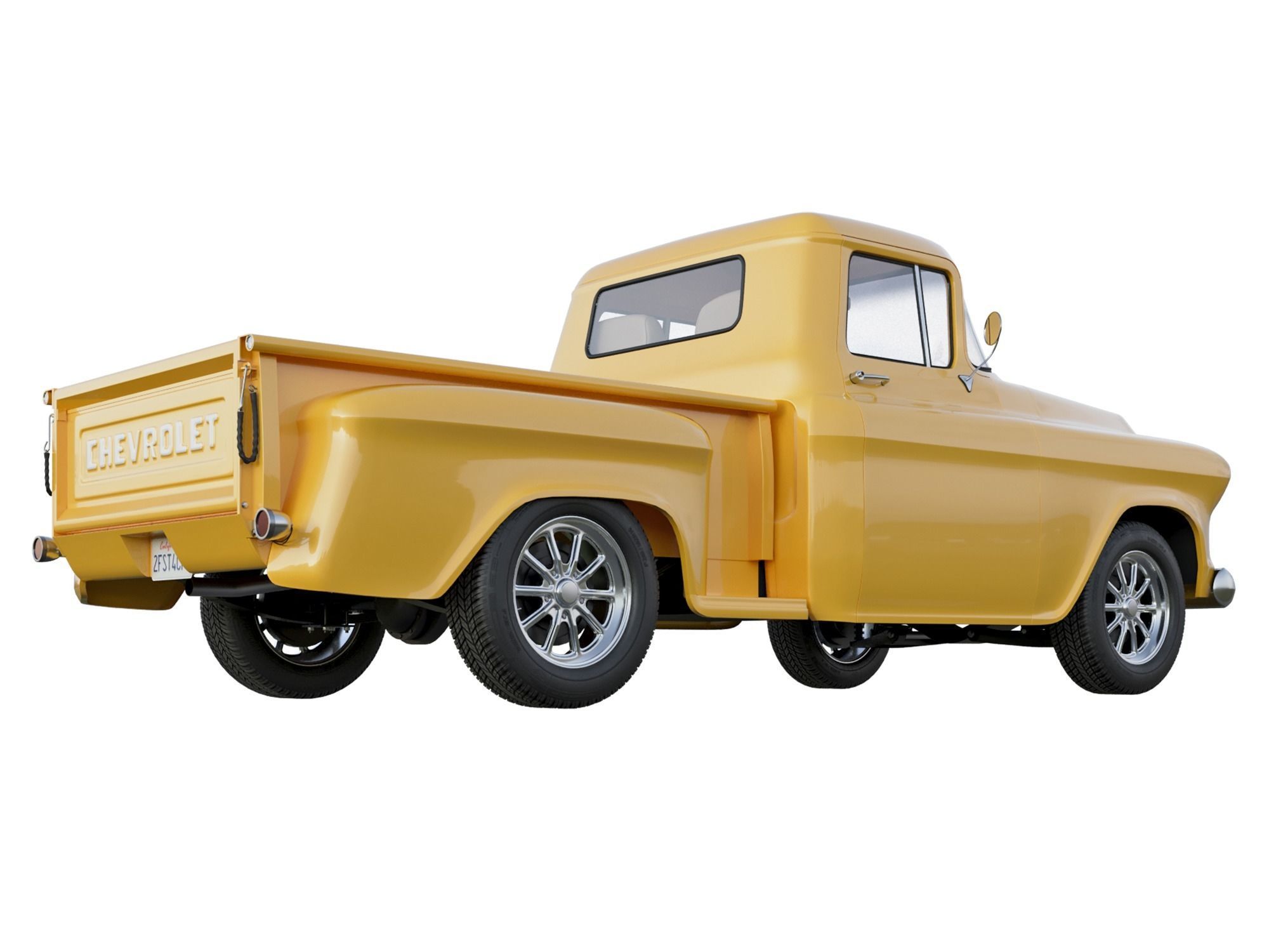 1957 Chevrolet Custom  3100 Stepside Pickup 3D model_2