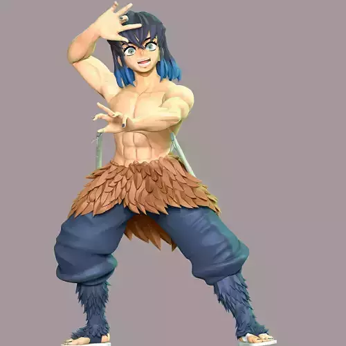 Inosuke Hashibira - Kimetsu no Yaiba 3D print model