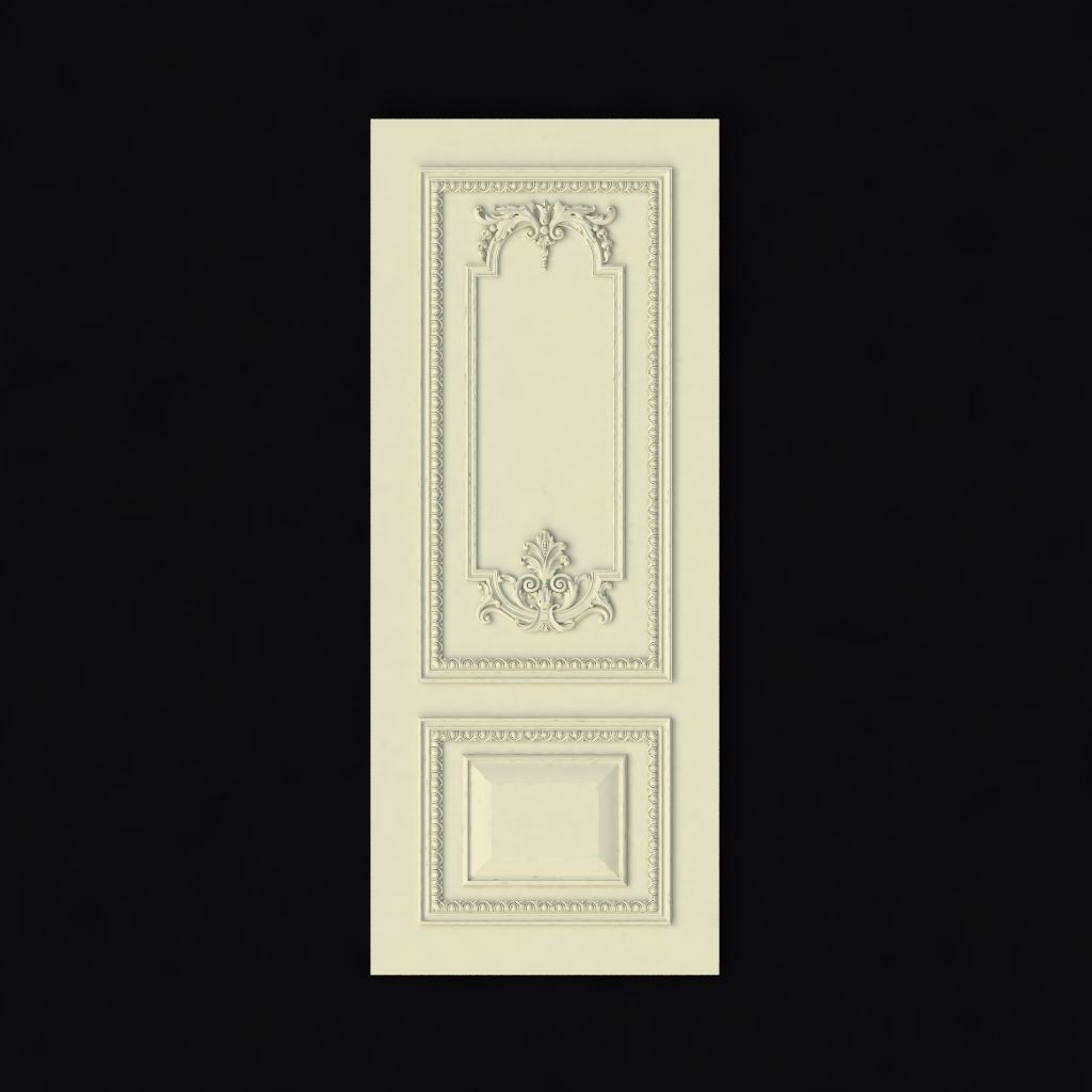 DOOR High quality 3d models for processing on a cnc machine STL  3D model_1