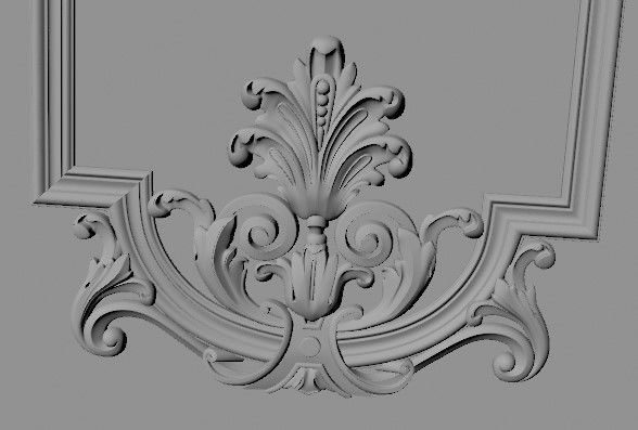 DOOR High quality 3d models for processing on a cnc machine STL  3D model_6