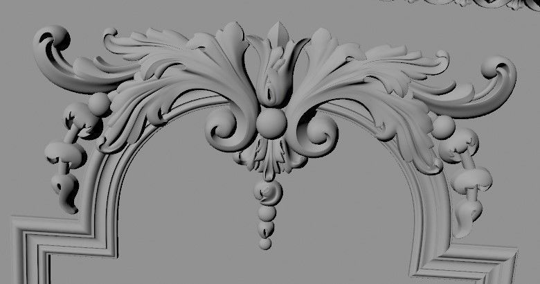 DOOR High quality 3d models for processing on a cnc machine STL  3D model_5