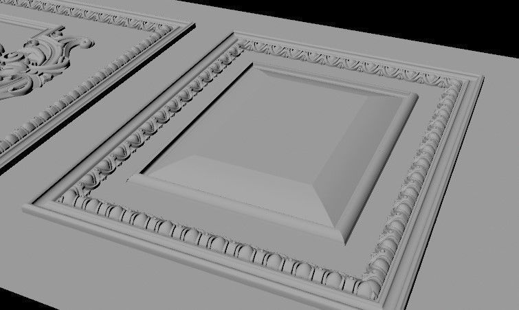 DOOR High quality 3d models for processing on a cnc machine STL  3D model_2