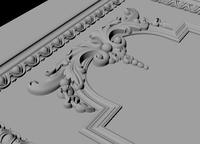 DOOR High quality 3d models for processing on a cnc machine STL  3D model_4