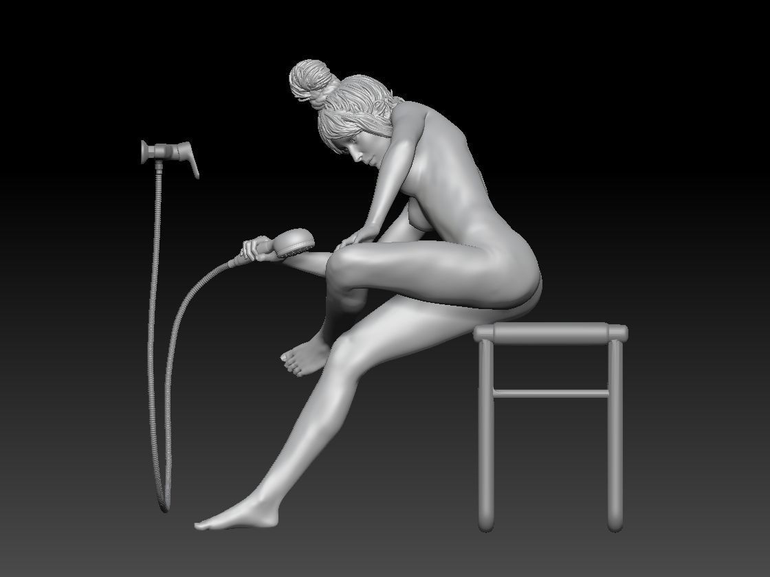 SHOWER GIRL 4 3D print model_1