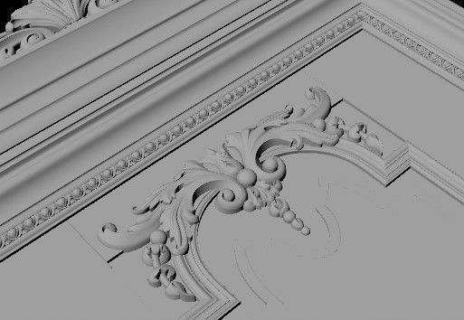 DOOR High quality 3d models for processing on a cnc machine STL 3D model_2