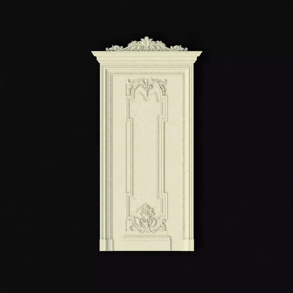 DOOR High quality 3d models for processing on a cnc machine STL 3D model_0