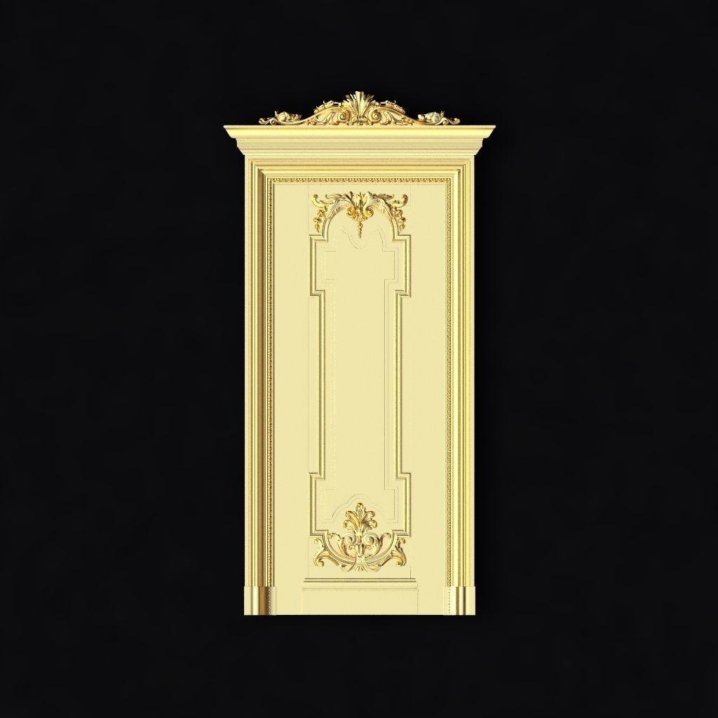 DOOR High quality 3d models for processing on a cnc machine STL 3D model_1