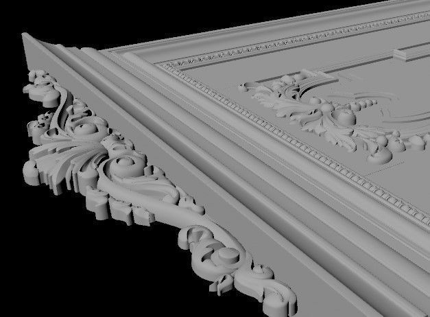 DOOR High quality 3d models for processing on a cnc machine STL 3D model_5