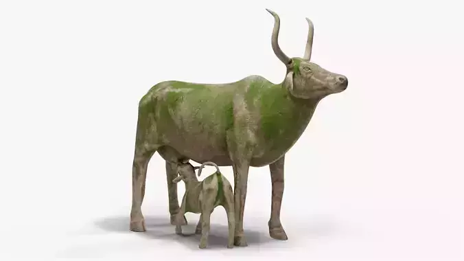 Cow and Calf Statue