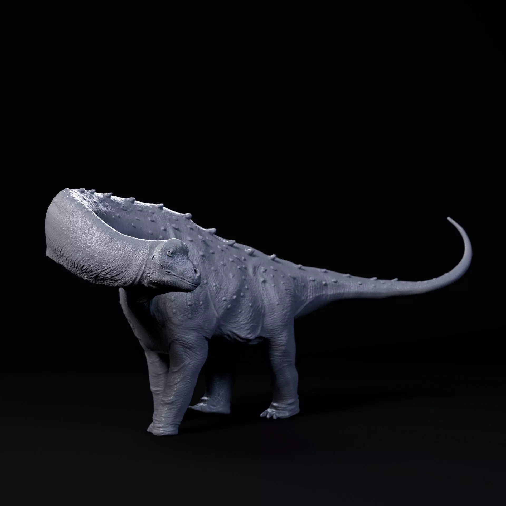 Magyarosaurus looking back 1-35 scale pre-supported dinosaur 3D print model