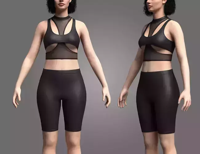 Top And Legging 3D Model