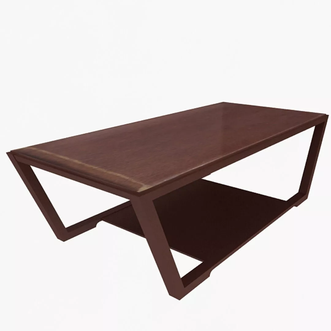 Office Table Low-poly 3D model