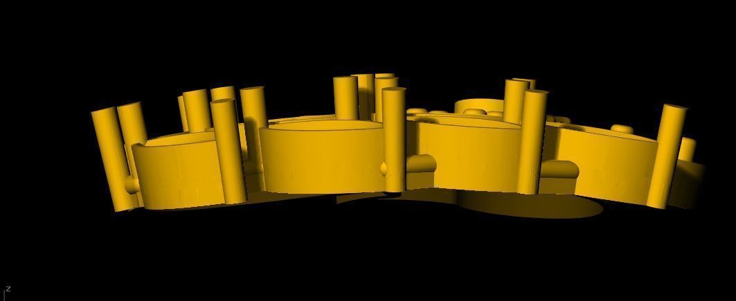 swan studs earrings 3dm file 3D print model_3