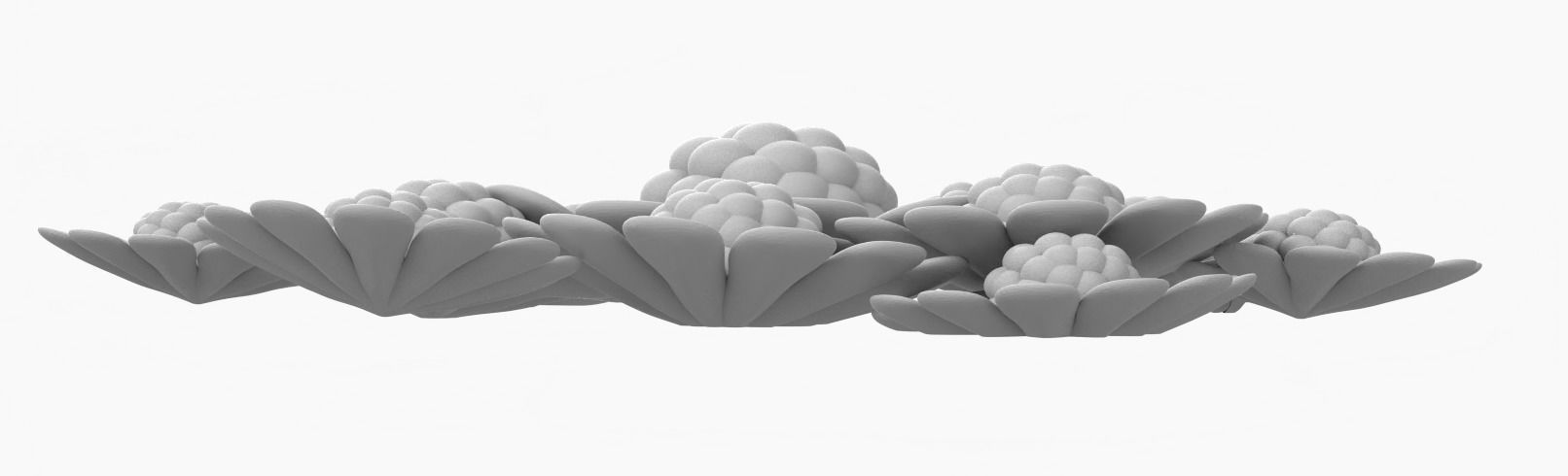 High Poly Daisy Flowers 3D Print Model 3D print model_2