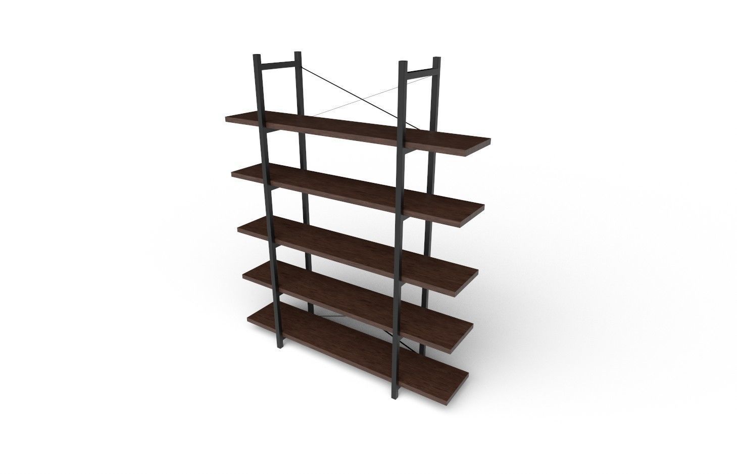 Shelf M01 Low-poly 3D model_4