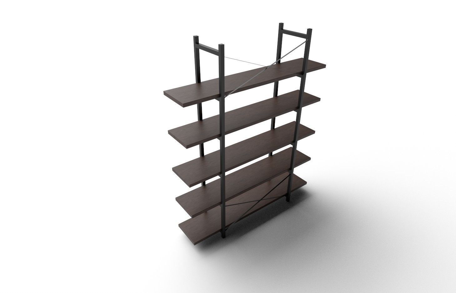 Shelf M01 Low-poly 3D model_7