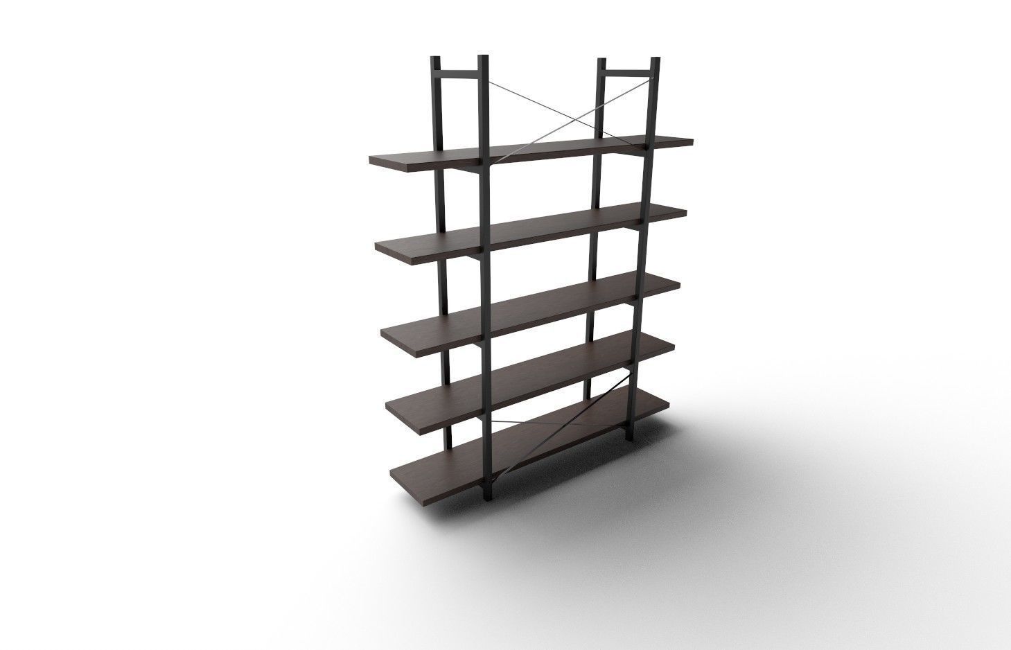 Shelf M01 Low-poly 3D model_5
