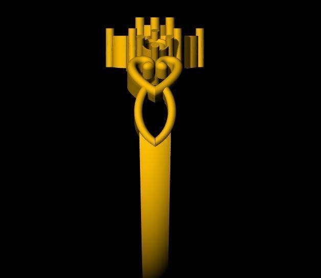 ladies ring 3dm file 3D print model_3