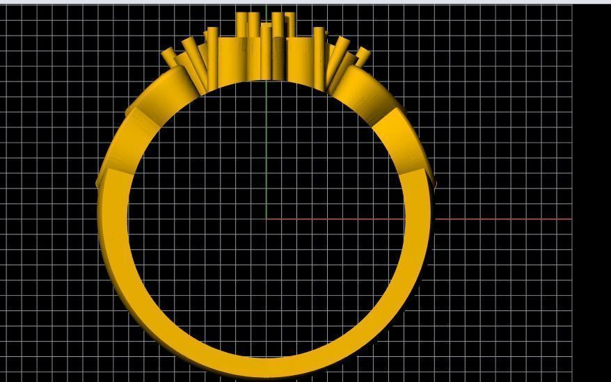 ladies ring 3dm file 3D print model_4