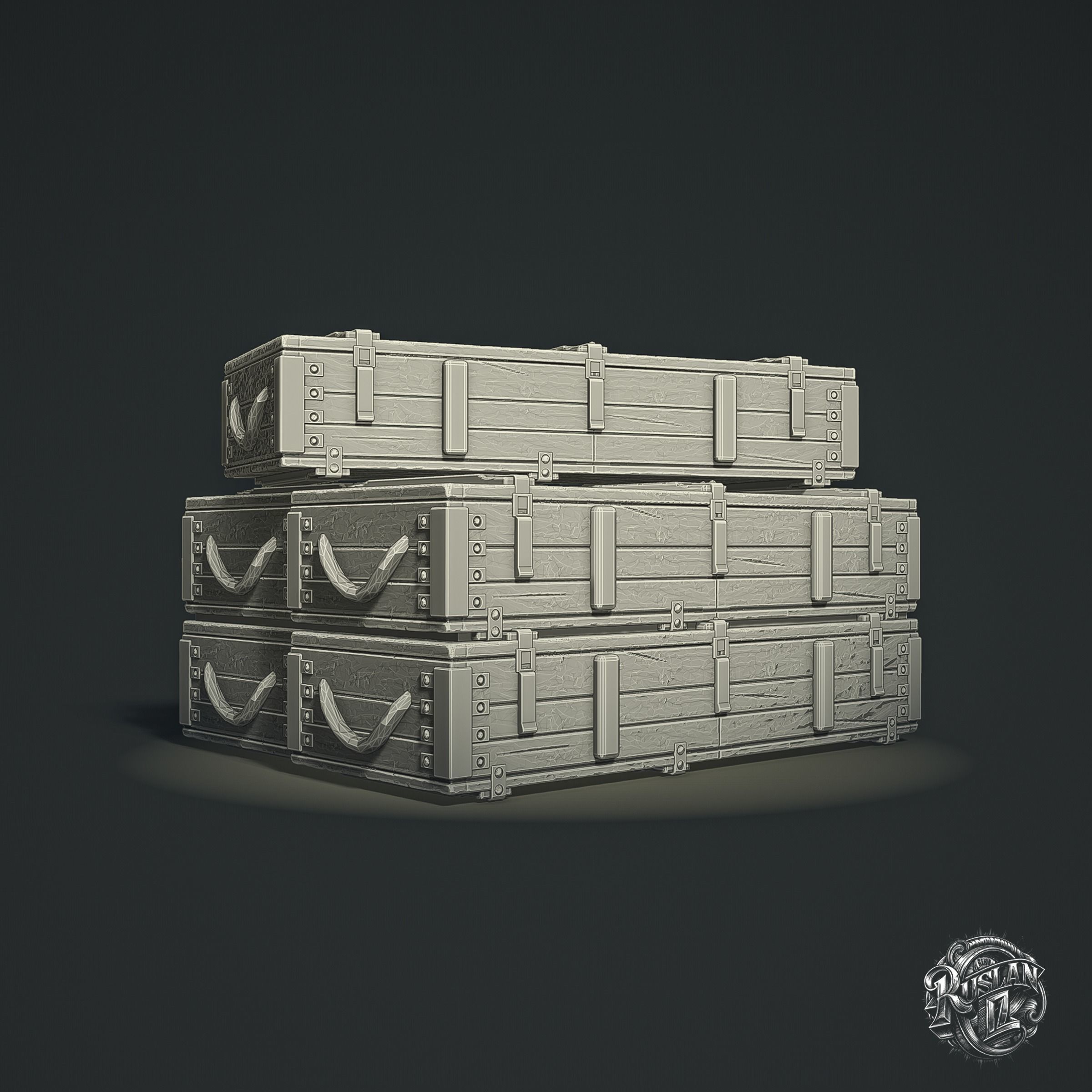 Military Crates RoZ 3D print model_1