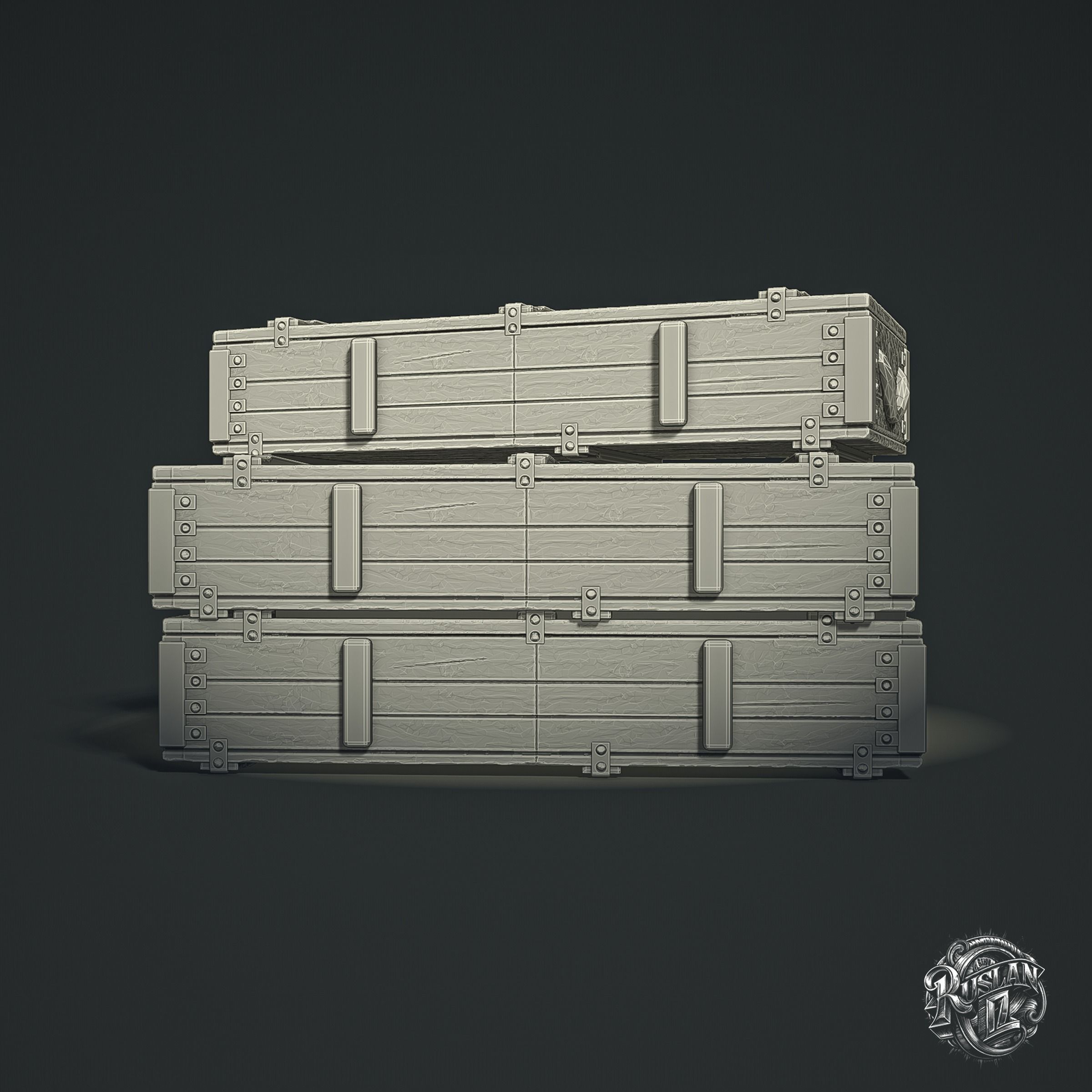 Military Crates RoZ 3D print model_4