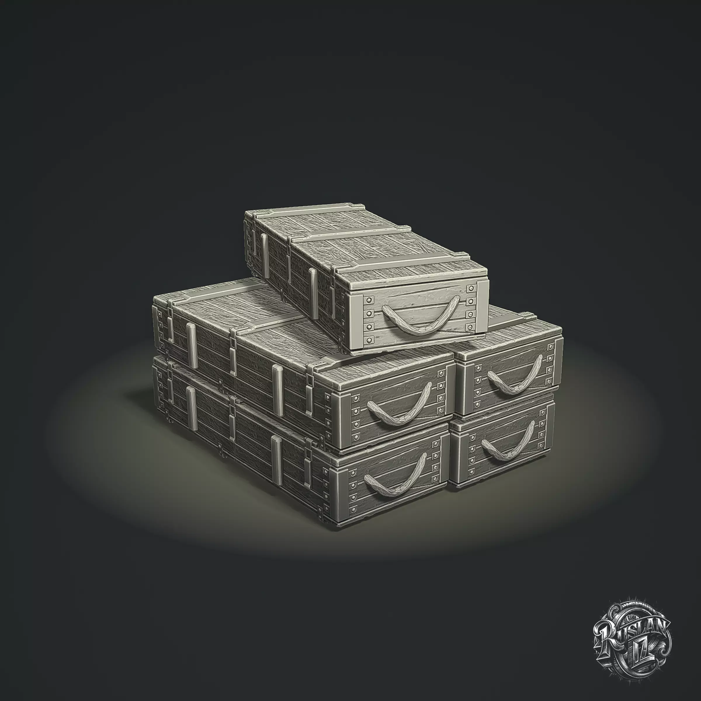 Military Crates RoZ 3D print model_0