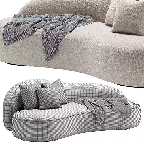 Sofa Melvin By Cazarina Interiors 3D model 7