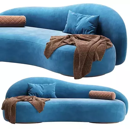 Sofa Melvin By Cazarina Interiors 3D model 4
