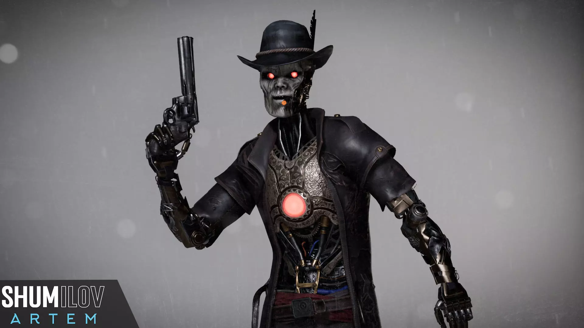 CyborgMech01 Low-poly 3D model