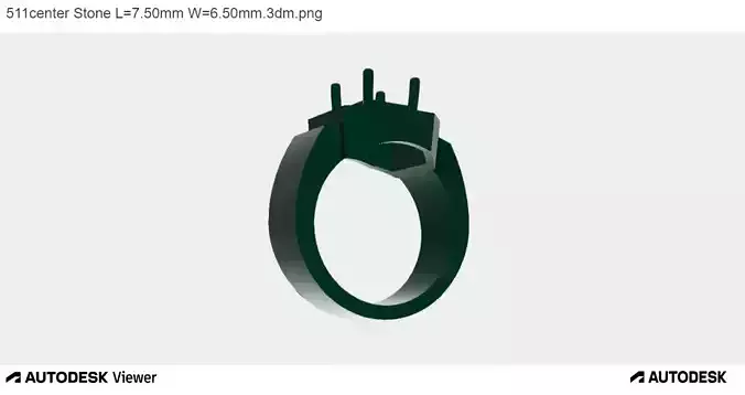 Men Ring with an Asscher Cut Center